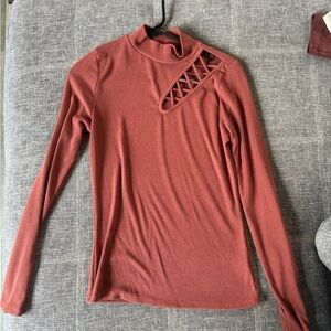 BKE burnt orange long sleeve